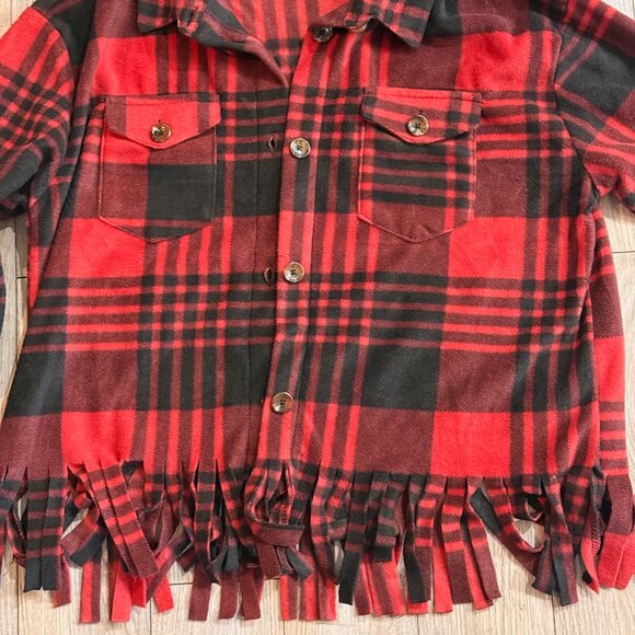 Girls Fringe Fleece - Picture 2 of 5